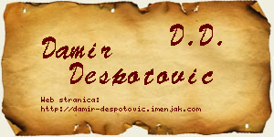 Damir Despotović vizit kartica
